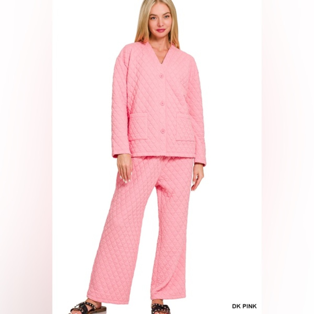 Z23 Zenana C13 QUILTED JACKET AND PANTS SET - Picture 3 of 12